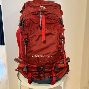 【美品】mountain dax LATOK 70バックパック リュック 登山 アウトドア マウンテンダックス 70リットル