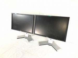 送料無料【米軍放出品】19インチ液晶モニター 2台 DELL/デル 1908WFPf パソコンモニター 画面回転可能 (120) ☆BJ22KK-W#24