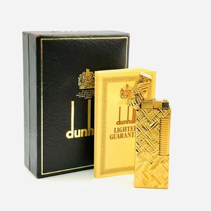 1円 美品 Dunhill ダンヒル ローラー式 ガスライター ゴールド 喫煙グッズ 煙草グッズ h169