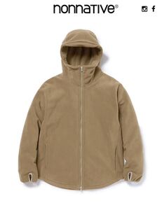 nonnative CYCLIST FULL ZIP HOODY POLY FLEECE POLARTEC BEIGE