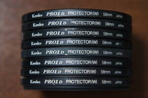 【240円/枚】[58mm] Kenko PRO1D PROTECTOR(W) 保護フィルター 少し外観悪め