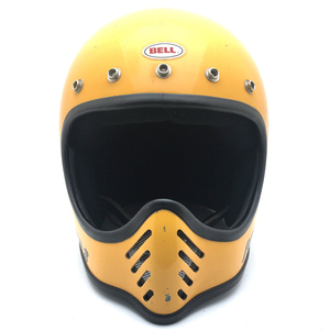 送料無料 12月3日値下 BELL MOTO3 YELLOW 56cm/ベルモト3ビンテージヘルメット黄イエローvmxオフロードフルフェイスヘルメットmoto star