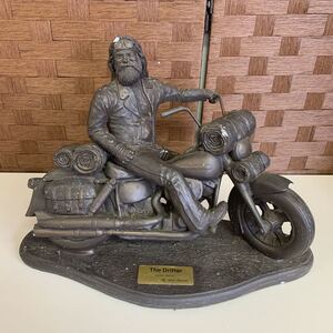 【希少品】Mark Patrick The Drifter 1990 Harley-Davidson バイカーアート サインあり マーク・パトリック ハーレーダビッドソン オブジェ