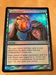 CSP 徴用　commandeer 英語 FOIL 1枚　 mtg コールドスナップ　初版　フォイル　EDH 統率者