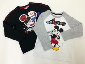 61）2枚組 MICKEY ミッキー 長袖Ｔシャツ 7（110～120）