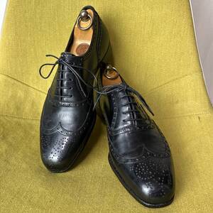 John Lobb LONDON Bespoke ジョンロブ 2ワラント ウイングチップレザーシューズ UK7.5E～8D相当 26.0相当 ビジネス ビンテージ