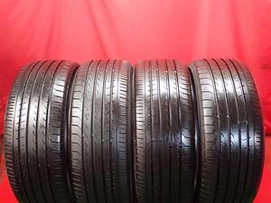 中古タイヤ 225/45R18 95W 4本セット ヨコハマ ブルーアース RV-03 8分山★ リーフ RX-8 アテンザ フォレスター レガシィ n18