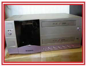  VHS　Wカセットビデオレコーダー　シントム株式会社 DDV10000 本体　通電不調でジャンク品　着払い100～120サイズ　