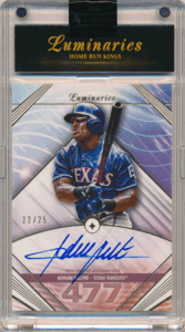 Adrian Beltre MLB 2024 Topps Luminaries Home Run Kings Signature Auto 25枚限定 直筆サイン オート エイドリアン・ベルトレ