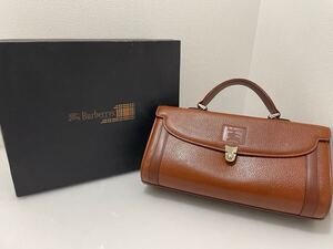 D(1219y10) Burberrys バーバリーズ ハンドバッグ レザー ブラウン レディース ヴィンテージ ★保管品 