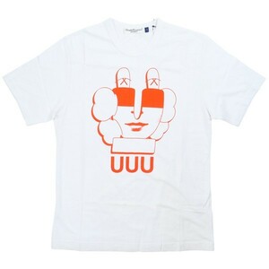 アンダーカバー UNDERCOVER ×KAWS UUUロゴプリントTシャツ 白 Size【1】 【新古品・未使用品】