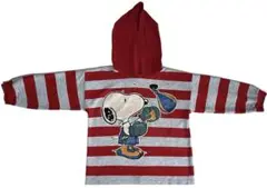 usa製vintage古着ヴィンテージPEANUTSボーダーSNOOPYパーカー