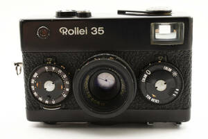 ★☆良品 Rollei 35 ブラック Teasar 40mm F3.5 ローライ MFコンパクトフィルムカメラ #658☆★