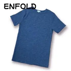 【美品】ENFOLD エンフォルド 半袖 Tシャツ チャコールグレー サイズ38