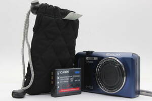 【美品 返品保証】 カシオ Casio Exilim EX-ZR410 ブルー 12.5x バッテリー付き コンパクトデジタルカメラ v630