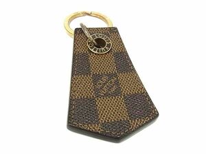 1円 LOUIS VUITTON ルイヴィトン M67917 ダミエ アンシャッペ キーリング キーホルダー チャーム ブラウン系 AZ1466