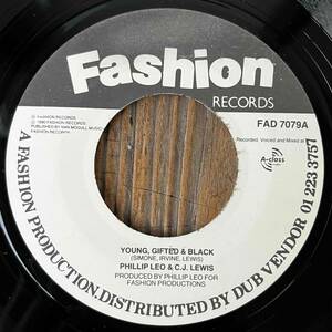 ★送料込み/美盤/1990/BOB & MARCIAでもお馴染みのNina Simone cover【Phillip Leo & CJ Lewis - Young, Gifted & Black】7inch Fashion UK