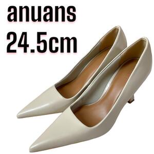 ◎極美品 anuans ベーシックポインテッドトゥパンプス ハイヒール 24.5