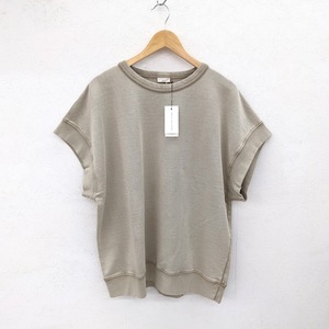 未使用品 DRIES VAN NOTEN ドリスヴァンノッテン SLEEVELESS SWEATER BEIGE スウェット 241-021157-8611-103