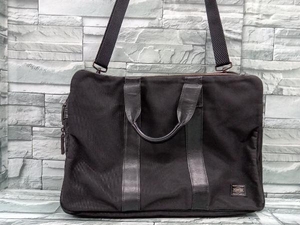 ブリーフケース ポーター PORTER ナイロン レザー ターク 2WAY/ BLK/ ブリーフケース