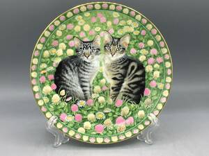 エインズレイ レズリーアンアイボリー 飾り皿 ５月 子猫 カレンダープレート Meet my kittens 猫 25 (763)