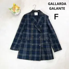 GALLARDA GALANTE ミドル丈トレンチコート (Ｆ) チェック 紺