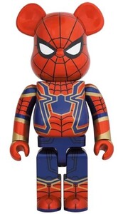 ベアブリック BE@RBRICK IRON SPIDER 1000％ アイアン・スパイダー スパイダーマン フィギュア メディコムトイ MEDICOM TOY 新品 輸送箱付