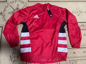 送料無料 新品 未使用 アディダス adidas メンズ M サッカーウェア ラグビー ウインドトップ 25576 GQ4144 長袖 赤 防風 トレーニング