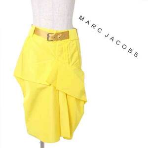 【SALE】新品 定価89,250円 MARC JACOBS ベルテッドスカート size00 イエロー マークジェイコブス