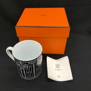 HERMES エルメス　マグカップ H・Deco Hデコ 　箱付属【CKAS6021】