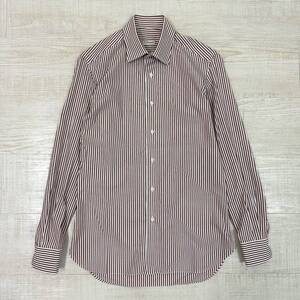 ERRICO FORMICOLA エッリコフォルミコラ ロンドン ストライプ セミワイド シャツ SHIRT MADE IN ITALY BEAMS ビームス 購入 サイズ 15 / 38