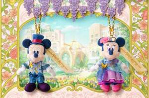 ☆ぬいぐるみバッジ☆ ミッキーマウス　ミニーマウス　セット　ファンタジースプリングスホテル　オープン記念　ディズニーシー　ミッキー