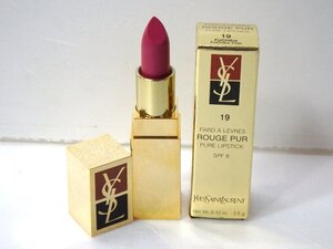 YSL イヴサンローラン 『 ルージュ ピュール 19 』 FARD A LEVRES ROUGE PUR PURE LIPSTICK SPF8 口紅 ■ リップスティック