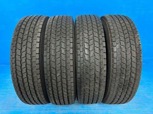 165/80R14 91/90N LT ヨコハマ ice GUARD iG91 スタッドレス 中古4本 2021年製 バリ山