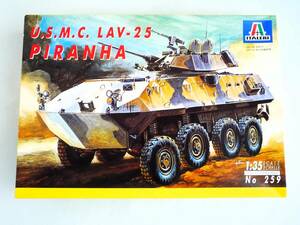 ★☆【定形外OK】未組立!イタレリ 1/35 U.S.M.C. LAV-25 PIRANHA ピラニア 内袋無品【同梱可】[GF02B09]☆★