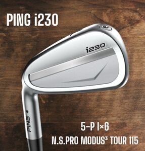 PING ピン i230 アイアン 5-P 6本セット N.S.PRO MODUS3 TOUR 115 左打ち レフティ