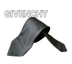 GIVENCHY ジバンシー シルクネクタイ Color ブラック 剣先9cmmade in Italy