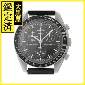 SWATCH ムーンスウォッチ S033M100 ブラック文字盤 バイオセラミック/ナイロン クォーツ【472】SJ