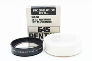 ★衝撃の極上美品★ ペンタックス PENTAX 645 CLOSE-UP LENS S56 58mm ★元箱・専用ケース付き！ ★超希少！　　　1203#02#6760