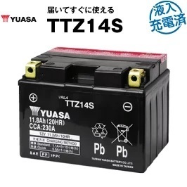 TTZ14S ■ 密閉型 ■ バイクバッテリー ■ 台湾ユアサ 