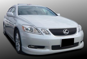 レクサス(LEXUS) ＧＳ１９系【前期】フロントハーフエアロ単品　新素材ABS製 　人気上昇中！ キズ隠し・補修用もおすすめ 