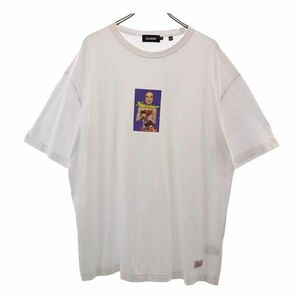 エクストララージ プリント 半袖 Tシャツ XL ホワイト系 XLARGE メンズ