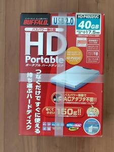 【未開封】BUFFALO バッファロー　USB 外付けHDD　HD-P40U2/UC