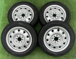 TOPY 15インチ スチールホイール& DUNLOP WINTER MAXX 185/60R15 スタッドレスタイヤ4本セット★ アクア ヤリス ヴィッツ等に☆AAN80