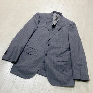 3986☆ ① UNITED ARROWS GREEN LABEL RELAXING トップス テーラードジャケット 44 グレー ストライプ