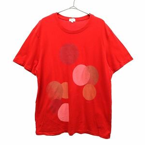 ポールスミス プリント 半袖 Tシャツ M レッド Paul Smith メンズ