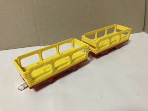 【プラレール】トミカ搭載貨車 黄色 2両