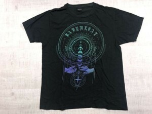 BABY METAL ベイビーメタル Awakens the Sun Also Rises ツアー BEYOND THE MOON LEGEND グッズ 半袖Tシャツ カットソー メンズ L 黒