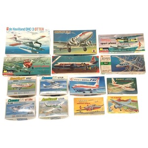 【プラモデル 14点】Comet BEECHCRAFT SUPER 18 Monogram Cessna 180 NITTO ダグラス DC-3 Hasegawa 三菱MU-2J 等 模型 未組立 現状品 F868