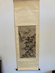 掛軸 山水画 中国画 中国 骨董